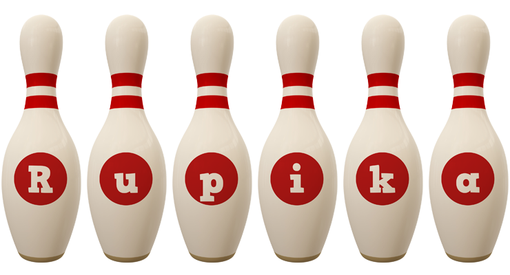 Rupika bowling-pin logo