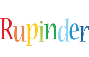 Rupinder birthday logo