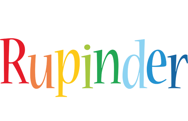 Rupinder birthday logo