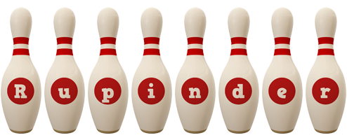 Rupinder bowling-pin logo