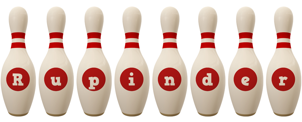 Rupinder bowling-pin logo
