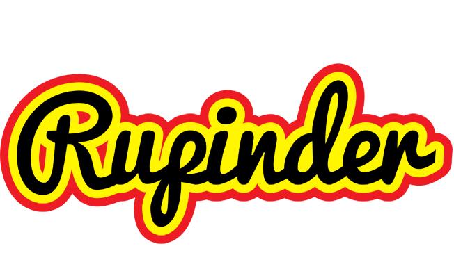 Rupinder flaming logo