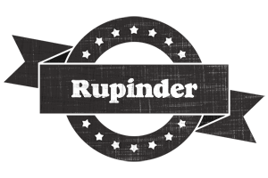 Rupinder grunge logo