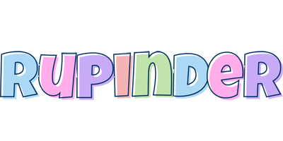 Rupinder pastel logo