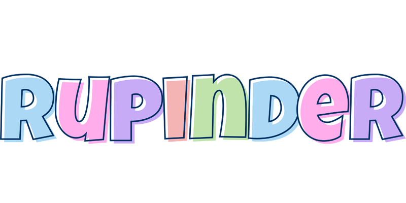 Rupinder pastel logo