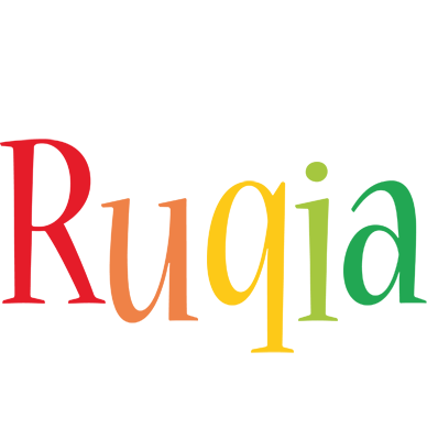 Ruqia birthday logo