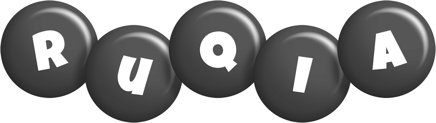 Ruqia candy-black logo