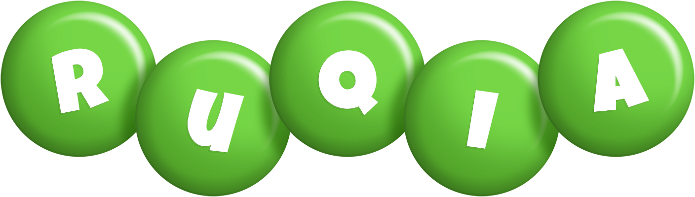 Ruqia candy-green logo