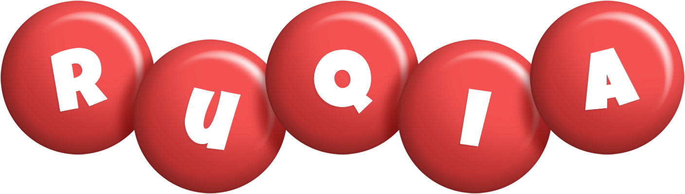 Ruqia candy-red logo