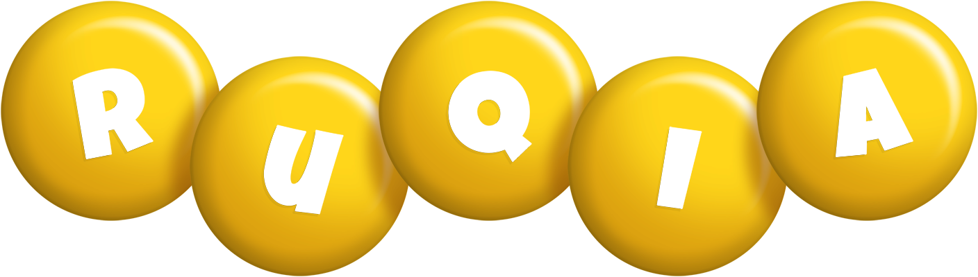 Ruqia candy-yellow logo