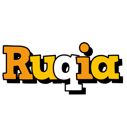 Ruqia cartoon logo