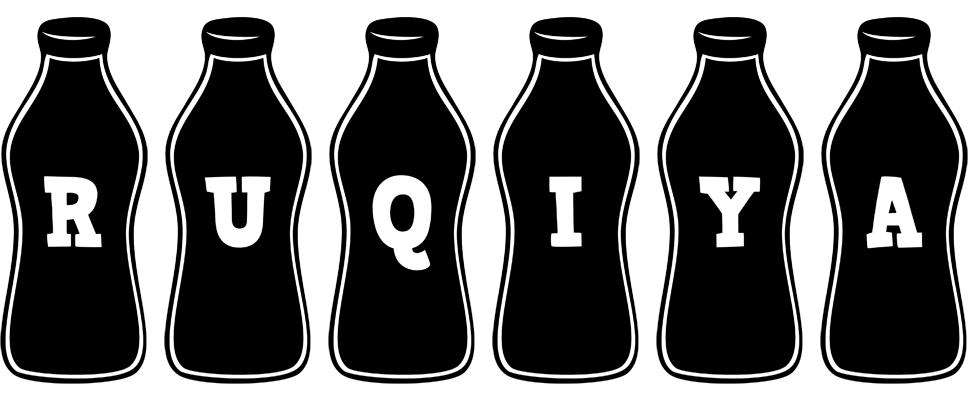 Ruqiya bottle logo