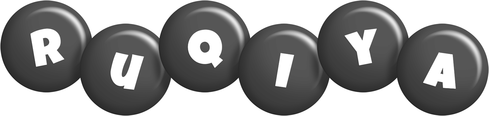 Ruqiya candy-black logo