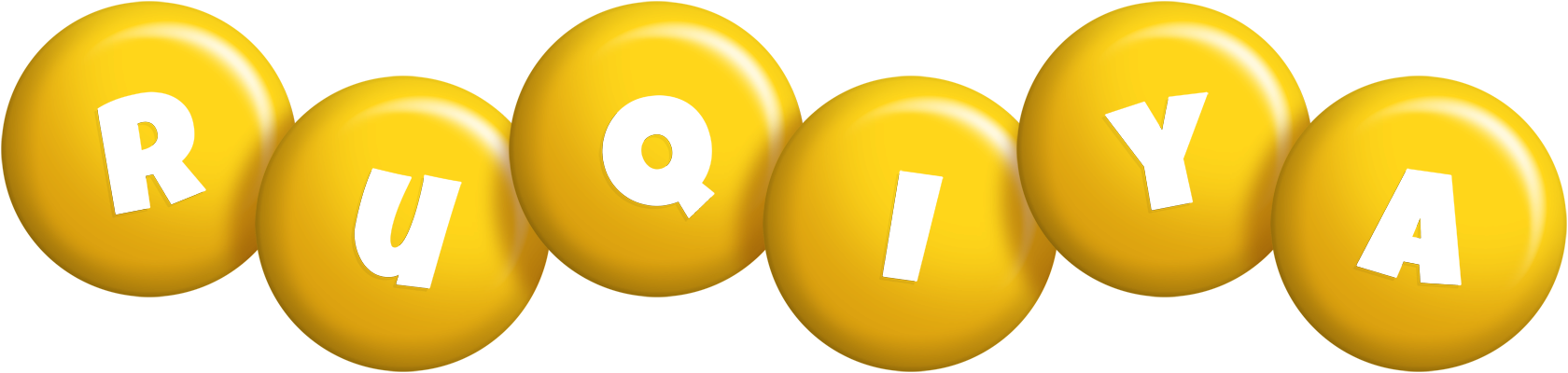 Ruqiya candy-yellow logo