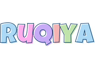 Ruqiya pastel logo