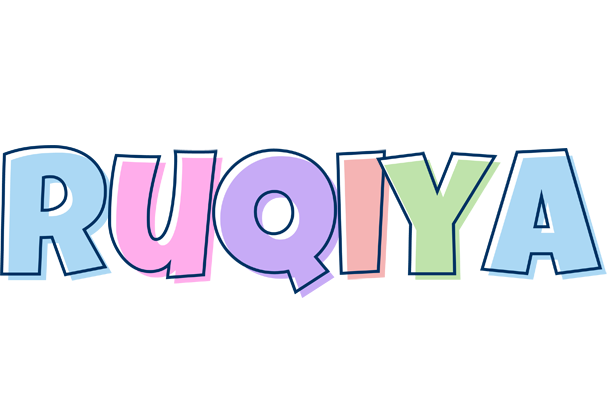 Ruqiya pastel logo