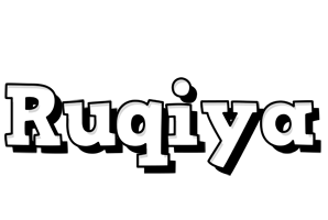 Ruqiya snowing logo