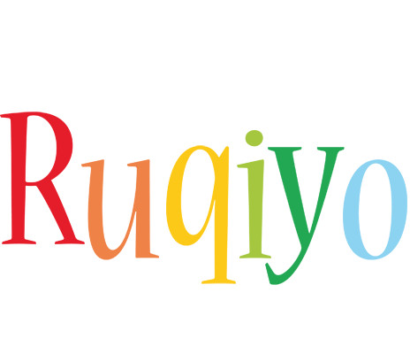 Ruqiyo birthday logo