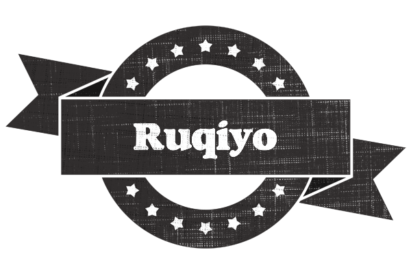 Ruqiyo grunge logo
