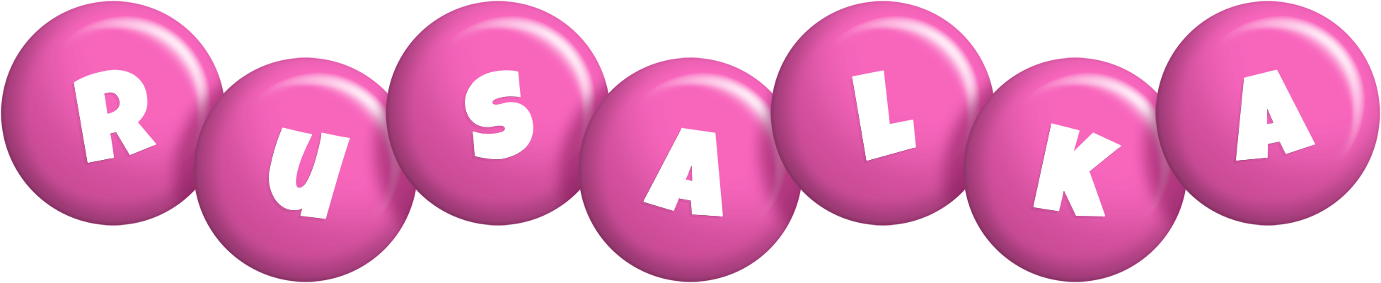 Rusalka candy-pink logo