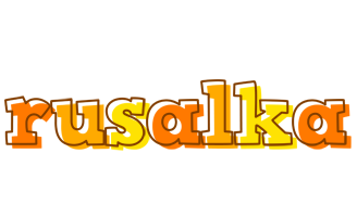 Rusalka desert logo