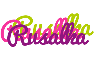 Rusalka flowers logo