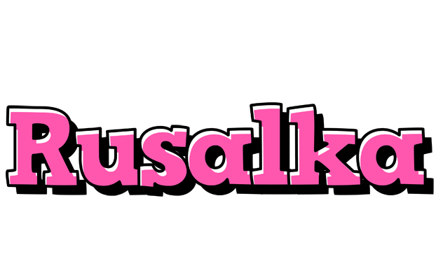 Rusalka girlish logo