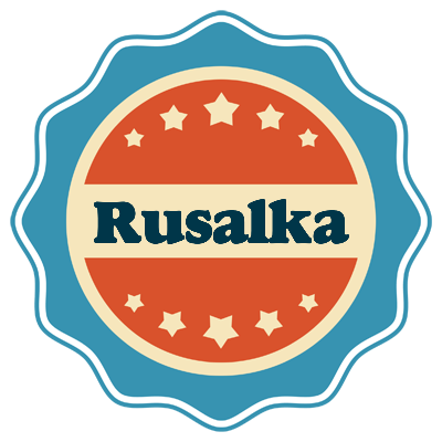 Rusalka labels logo