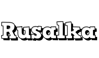 Rusalka snowing logo