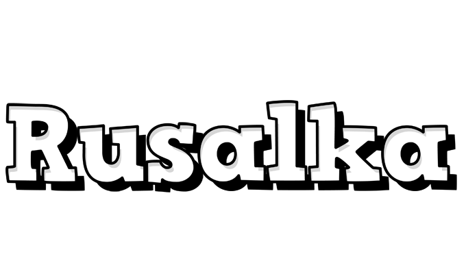 Rusalka snowing logo