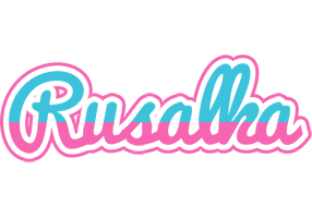 Rusalka woman logo