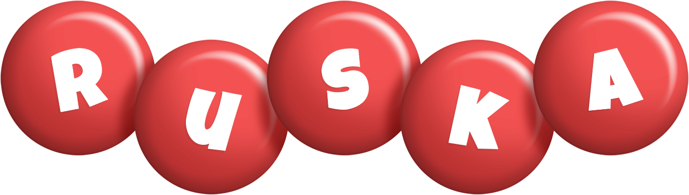 Ruska candy-red logo