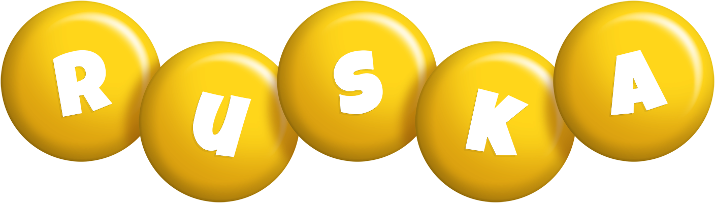 Ruska candy-yellow logo