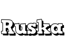 Ruska snowing logo