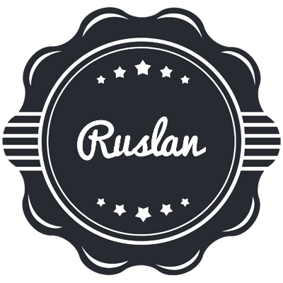 Ruslan badge logo