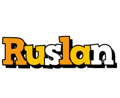 Ruslan cartoon logo