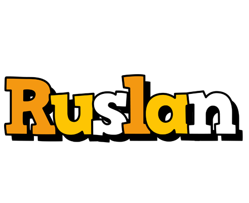 Ruslan cartoon logo