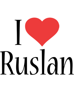 Ruslan i-love logo