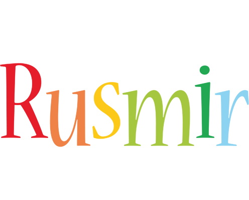 Rusmir birthday logo