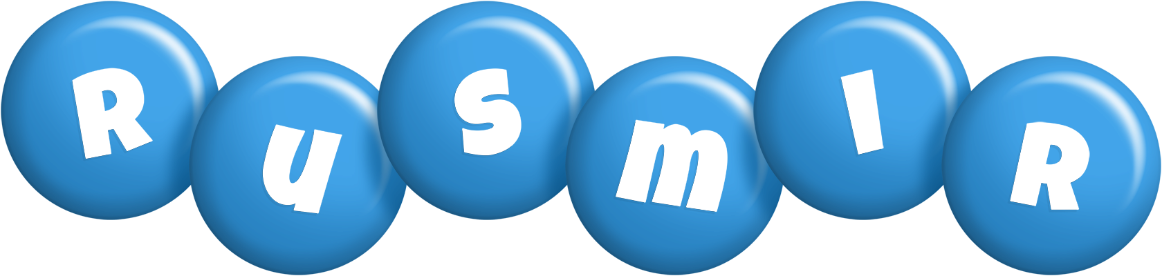 Rusmir candy-blue logo
