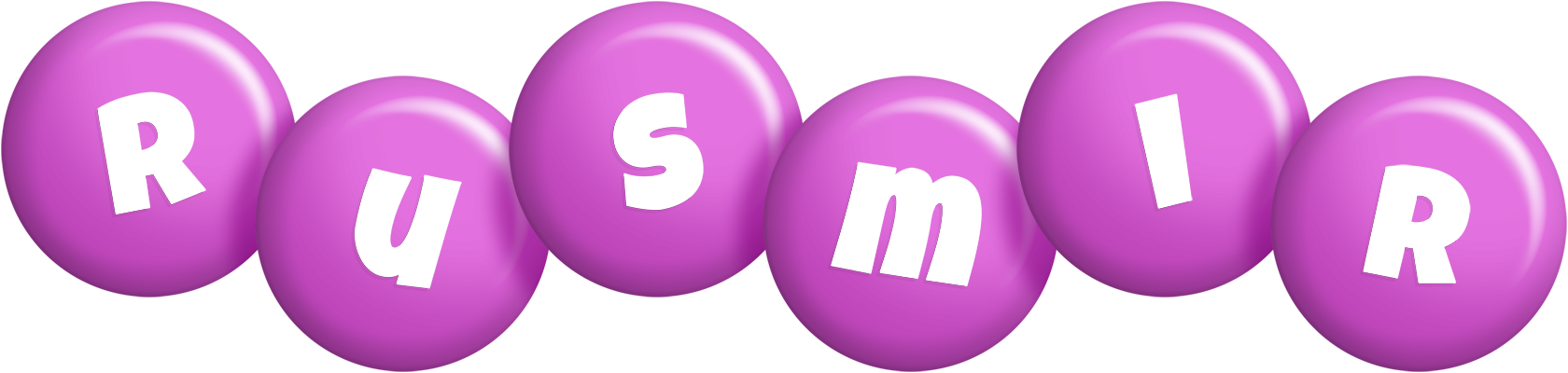 Rusmir candy-purple logo