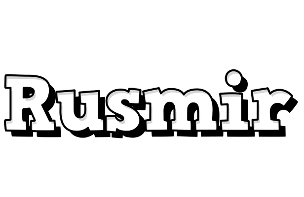 Rusmir snowing logo