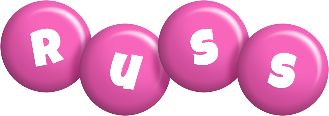 Russ candy-pink logo