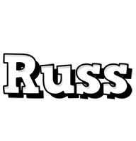 Russ snowing logo