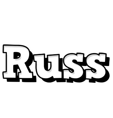 Russ snowing logo
