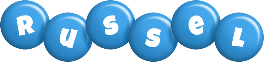 Russel candy-blue logo