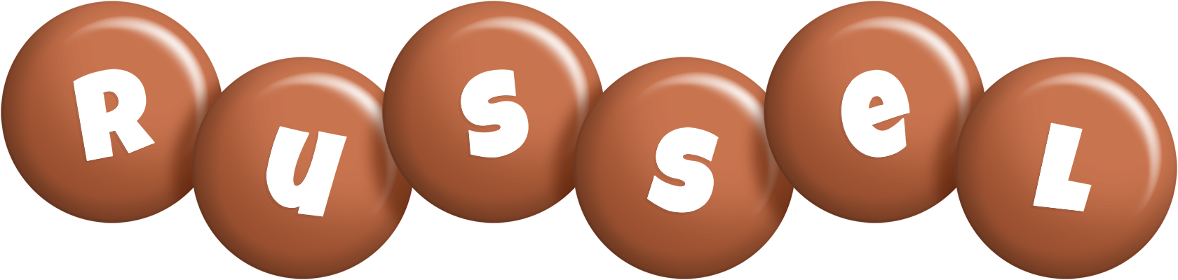 Russel candy-brown logo