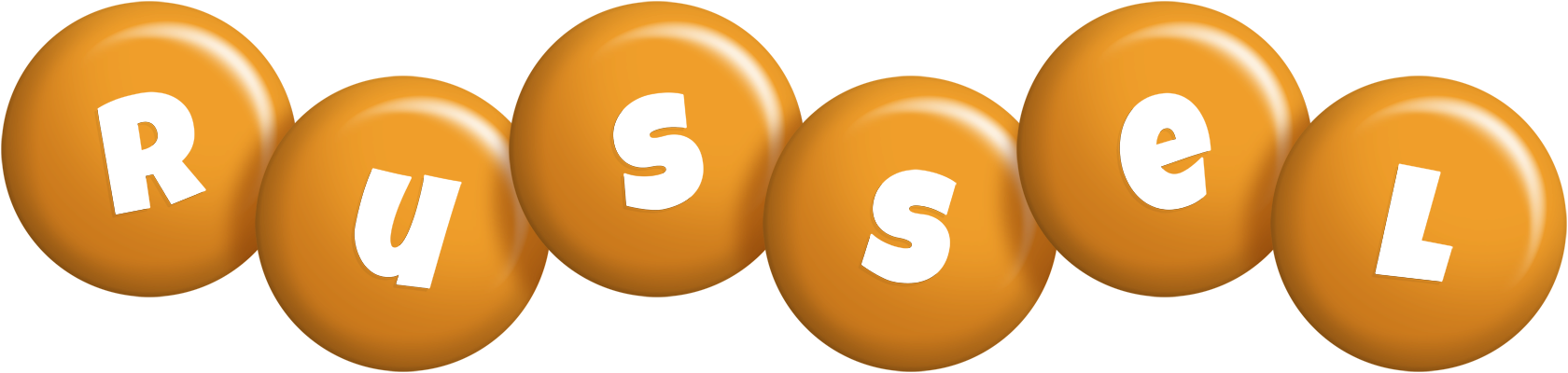 Russel candy-orange logo