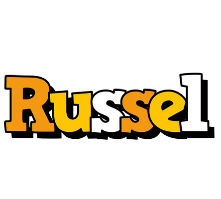 Russel cartoon logo