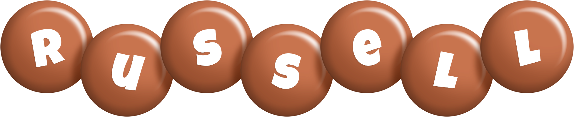 Russell candy-brown logo